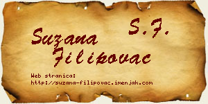 Suzana Filipovac vizit kartica